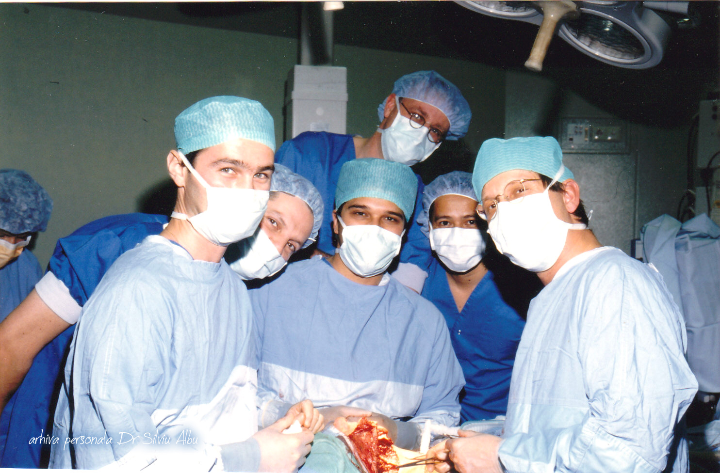in sala de operații dr Silviu Albu